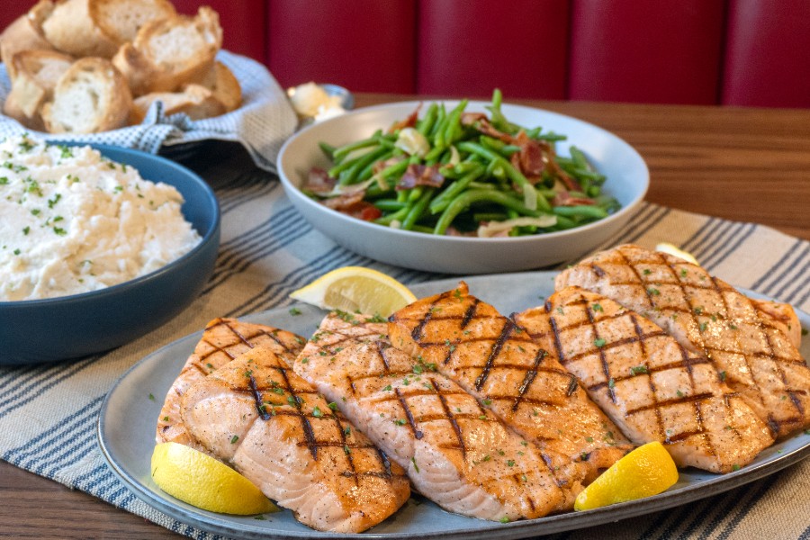 Grilled Atlantic Salmon Dinner